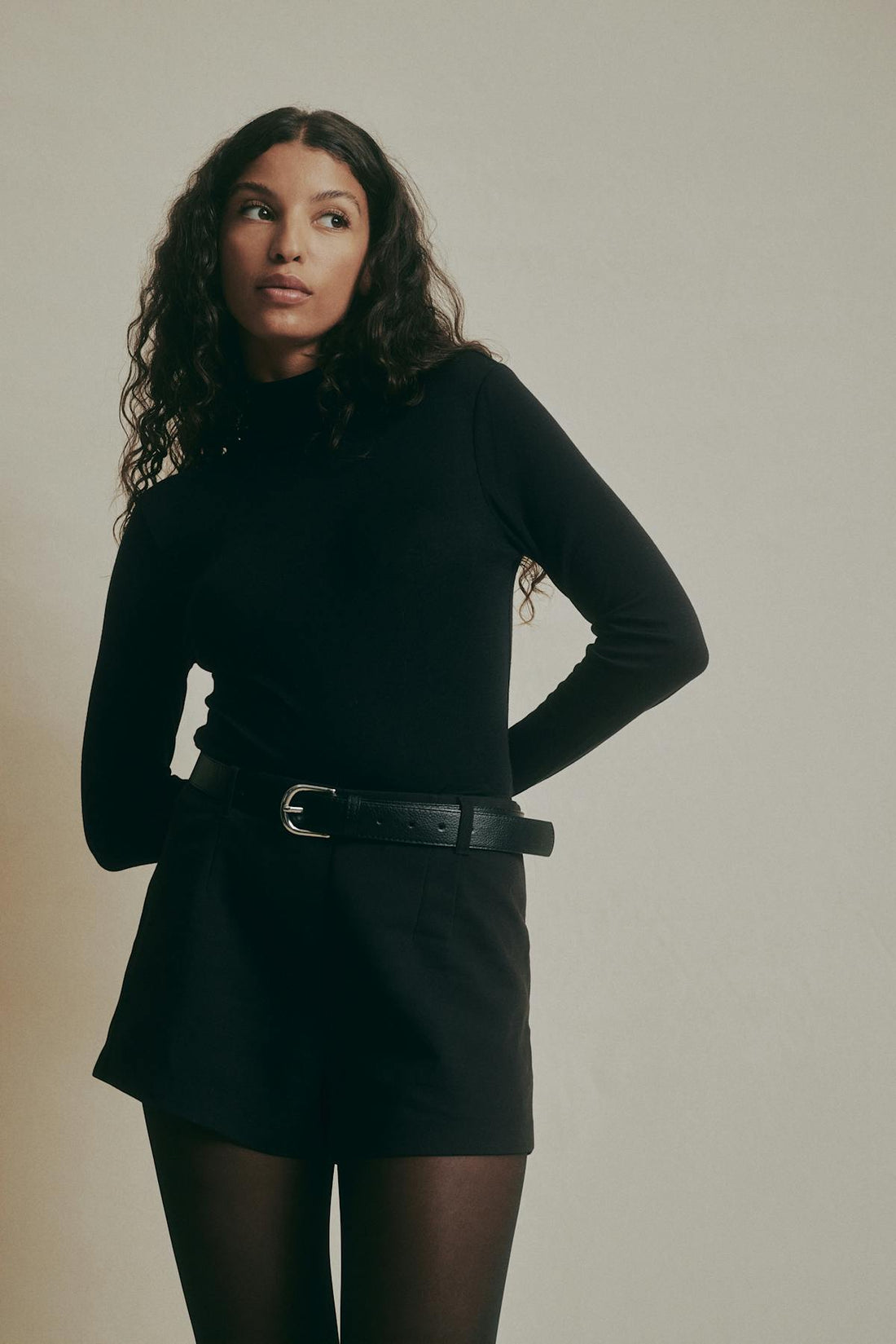 Premium polo top - Noir