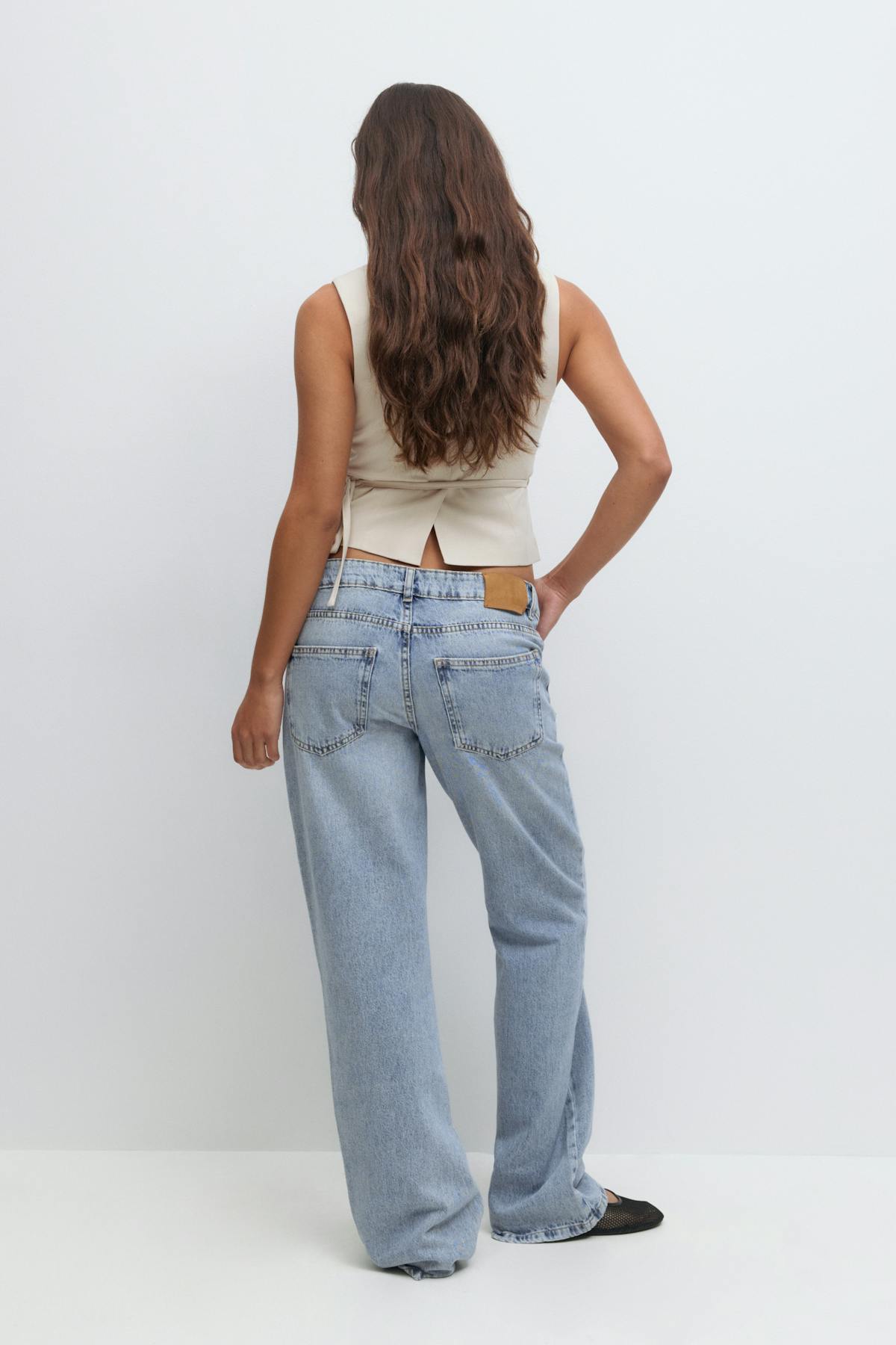 Wrap jeans - Mid blue