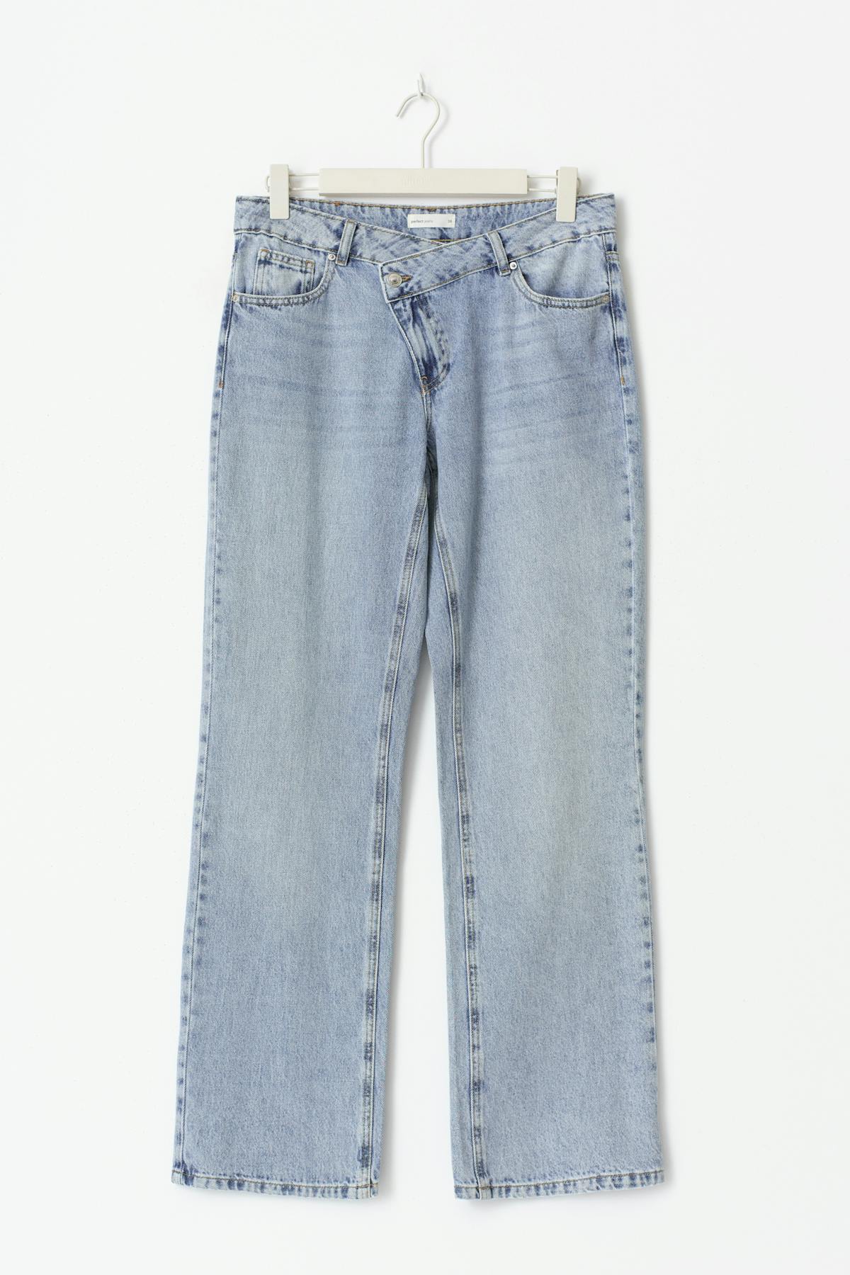 Wrap jeans - Mid blue