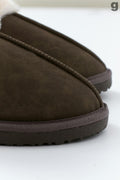 Faux fur slippers - Marron