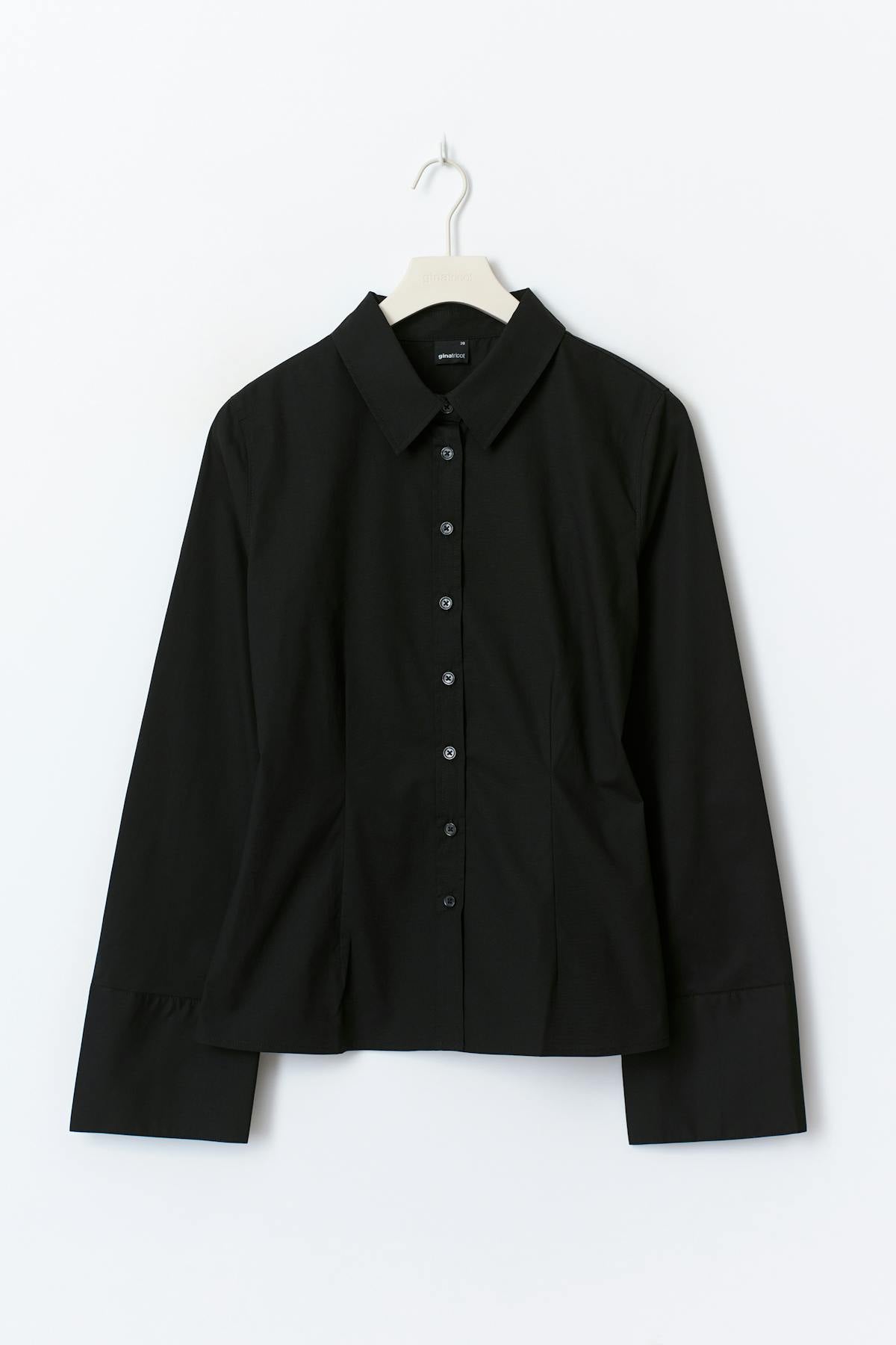 Shaped tie blouse - Pink/stripe