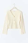 Y sculpture knitted top - Gardenia