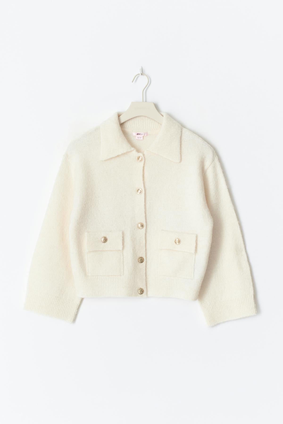 Y loose cardigan - Warm white