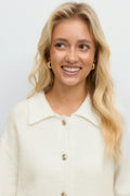 14+ loose cardigan - Warm white