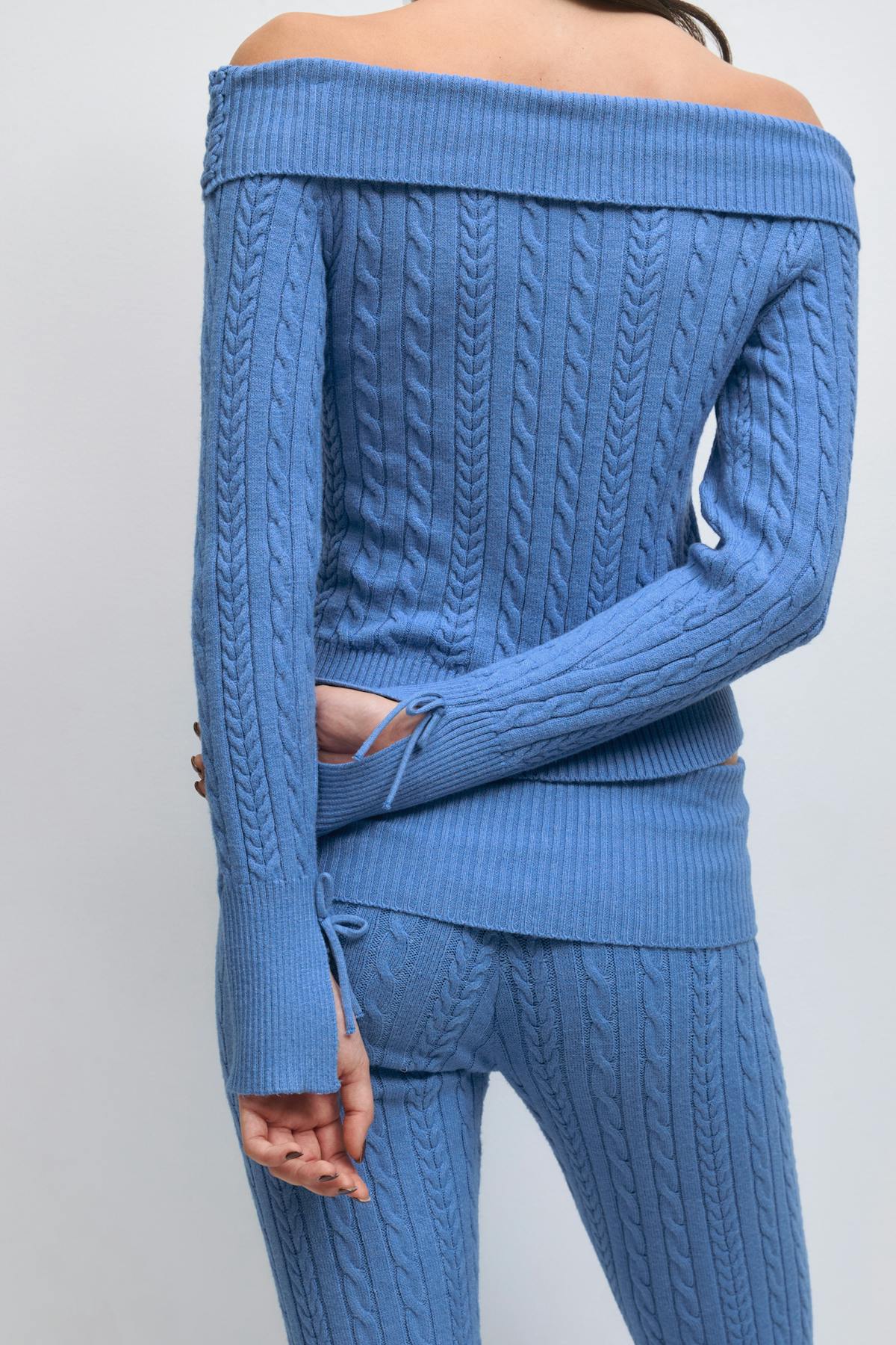 14+ off shoulder sweater - Rose