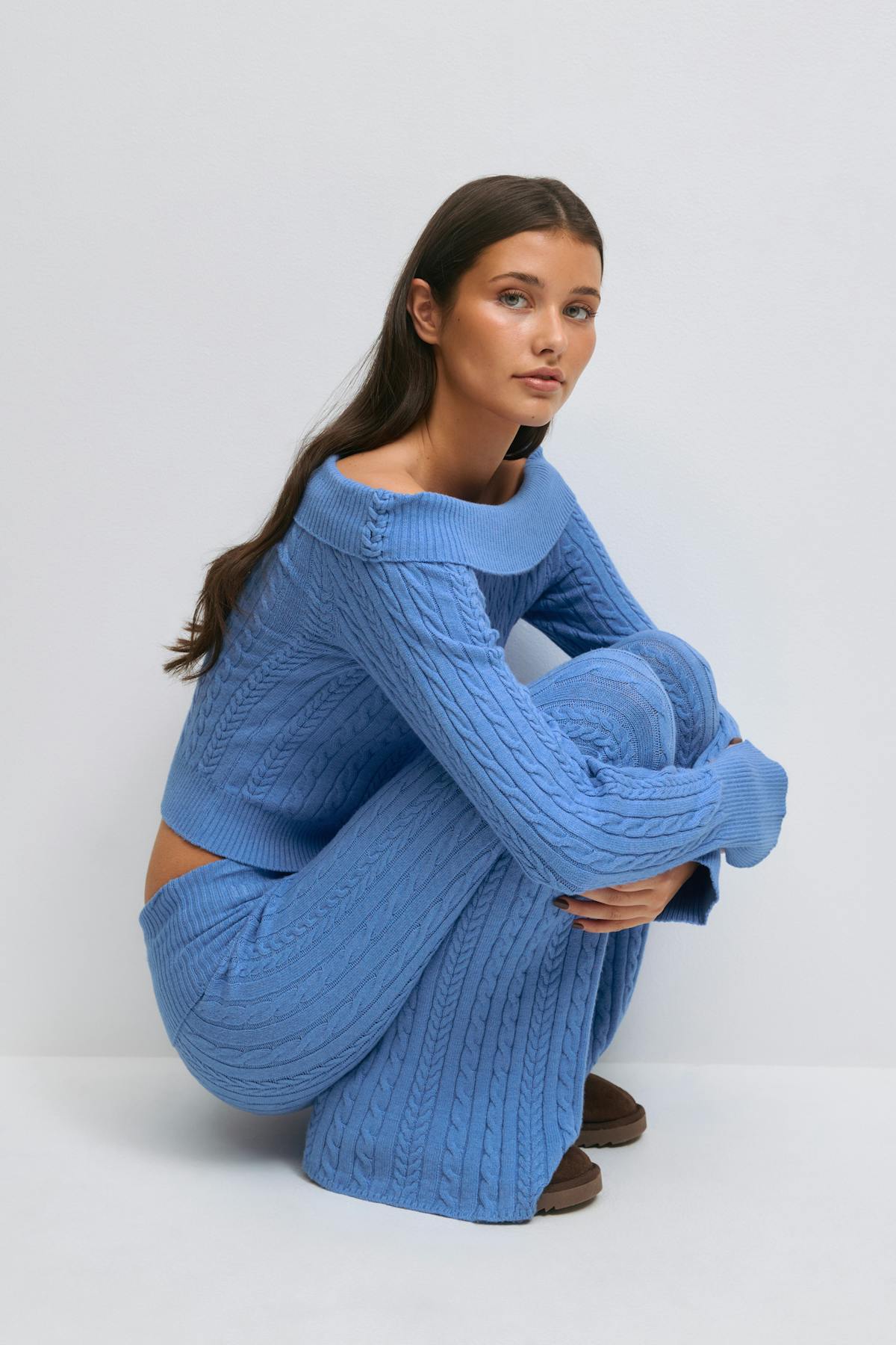 14+ off shoulder sweater - Rose
