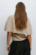 Knitted cape cardigan - Pure c