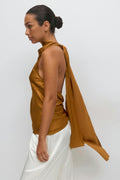 Halterneck blouse - Noir