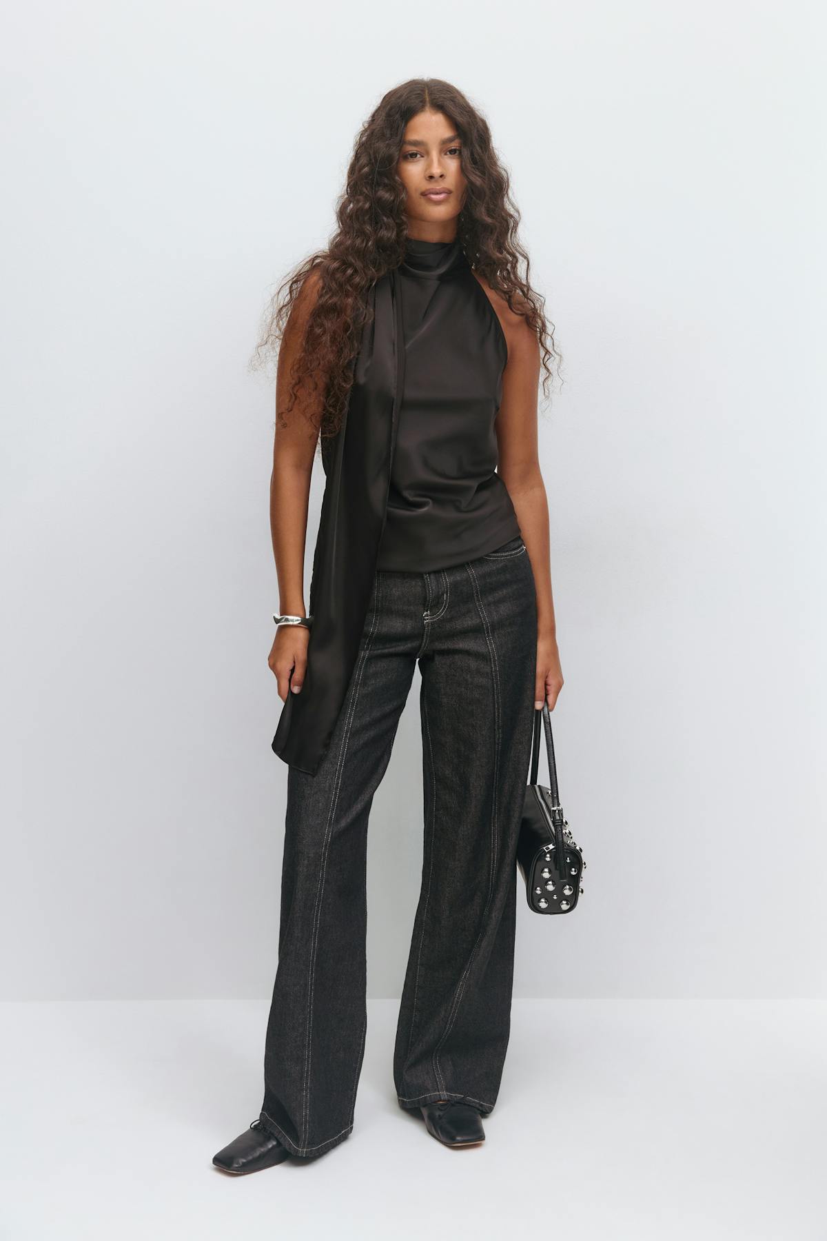 Halterneck blouse - Noir