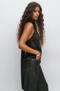 Halterneck blouse - Noir
