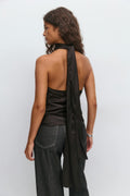 Halterneck blouse - Noir