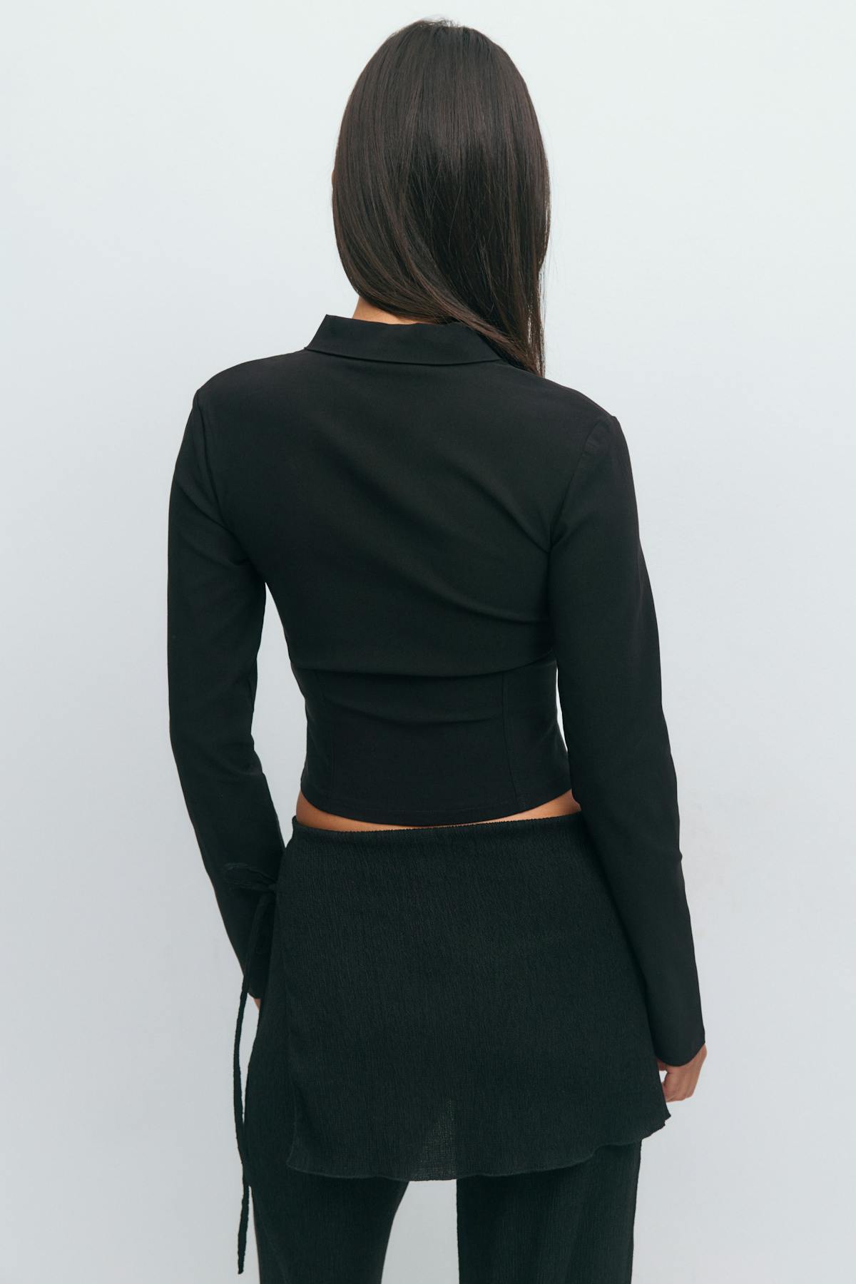 Hook and eye shirt - Poppy seed