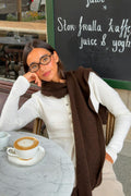 Knitted peplum cardigan - Grey melange
