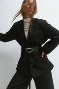 Wide statement belt