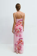 Mesh maxi dress - Orchid