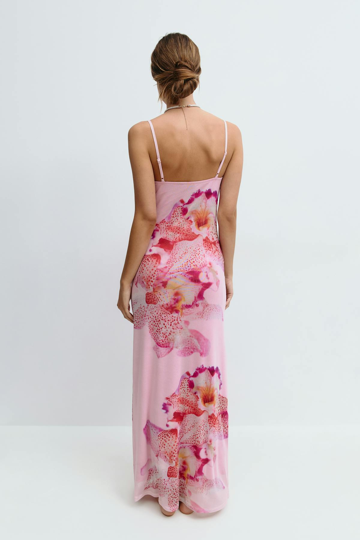 Mesh maxi dress - Orchid