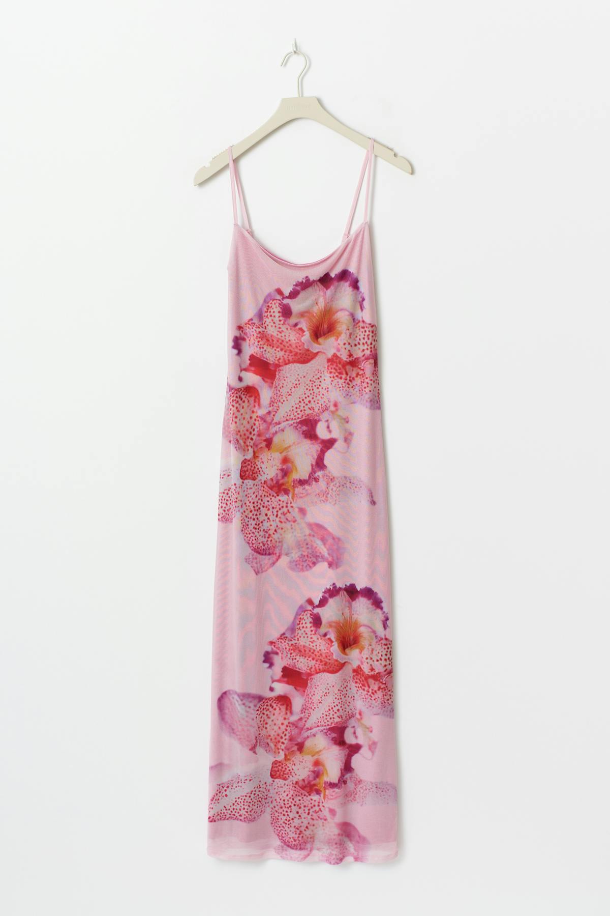 Mesh maxi dress - Orchid