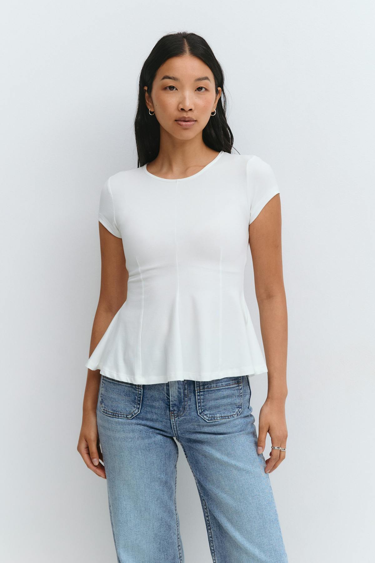Peplum top - Marron