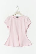 Peplum top - Blanc cassé