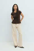 Peplum top - Ballet slipper
