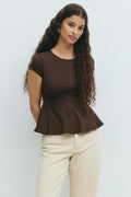 Peplum top - Ballet slipper
