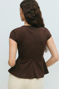 Peplum top - Ballet slipper