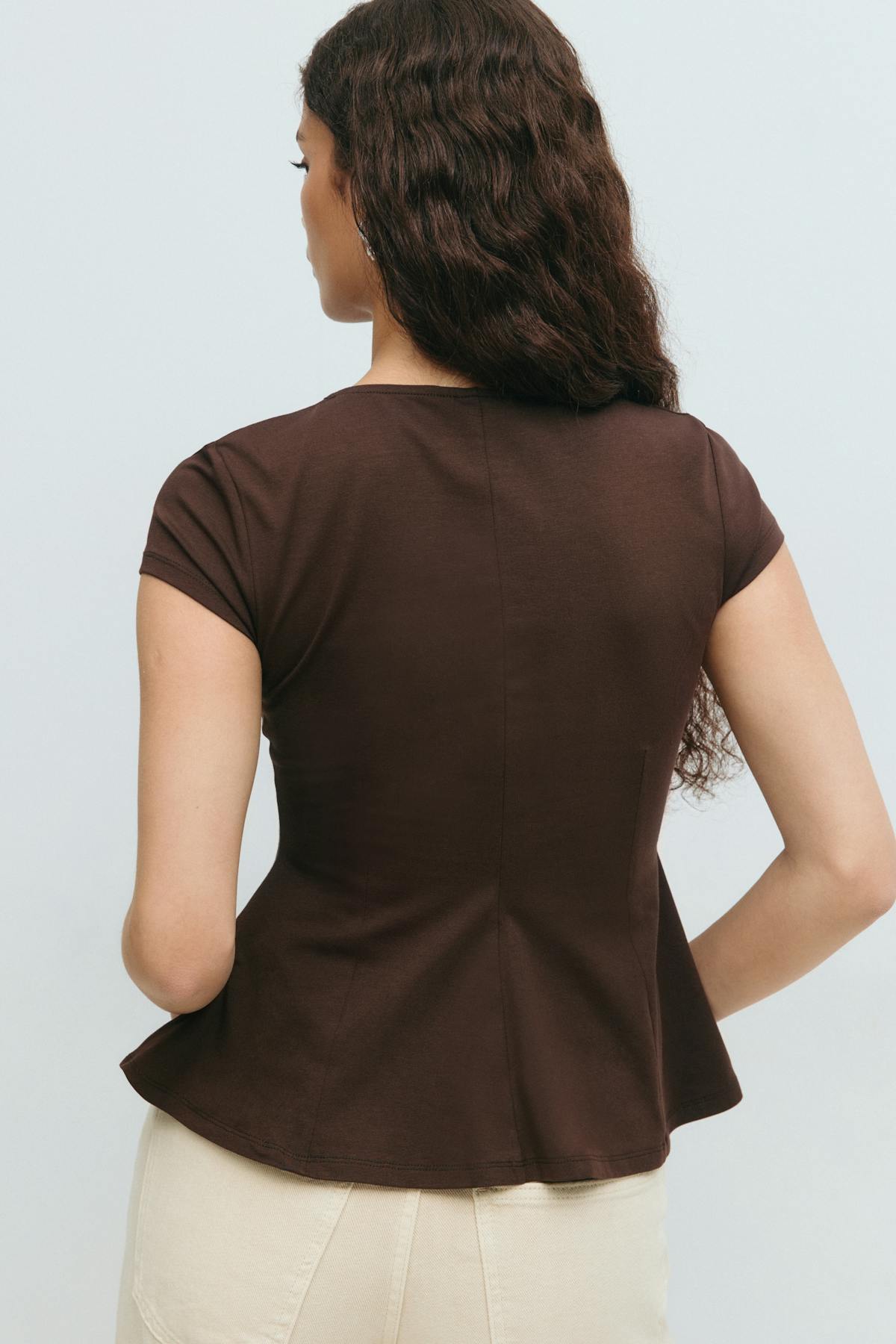 Peplum top - Ballet slipper