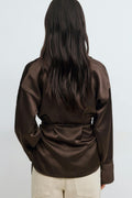 Tie front shirt - Blanc