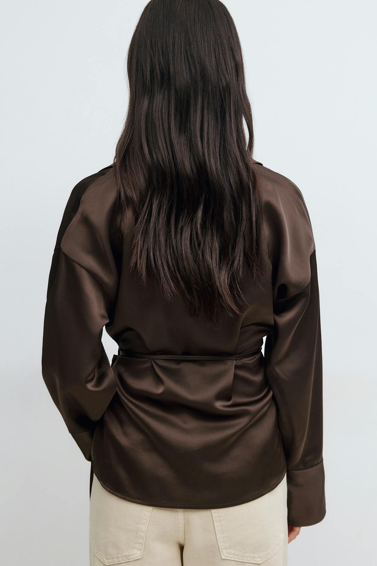 Tie front shirt - Blanc