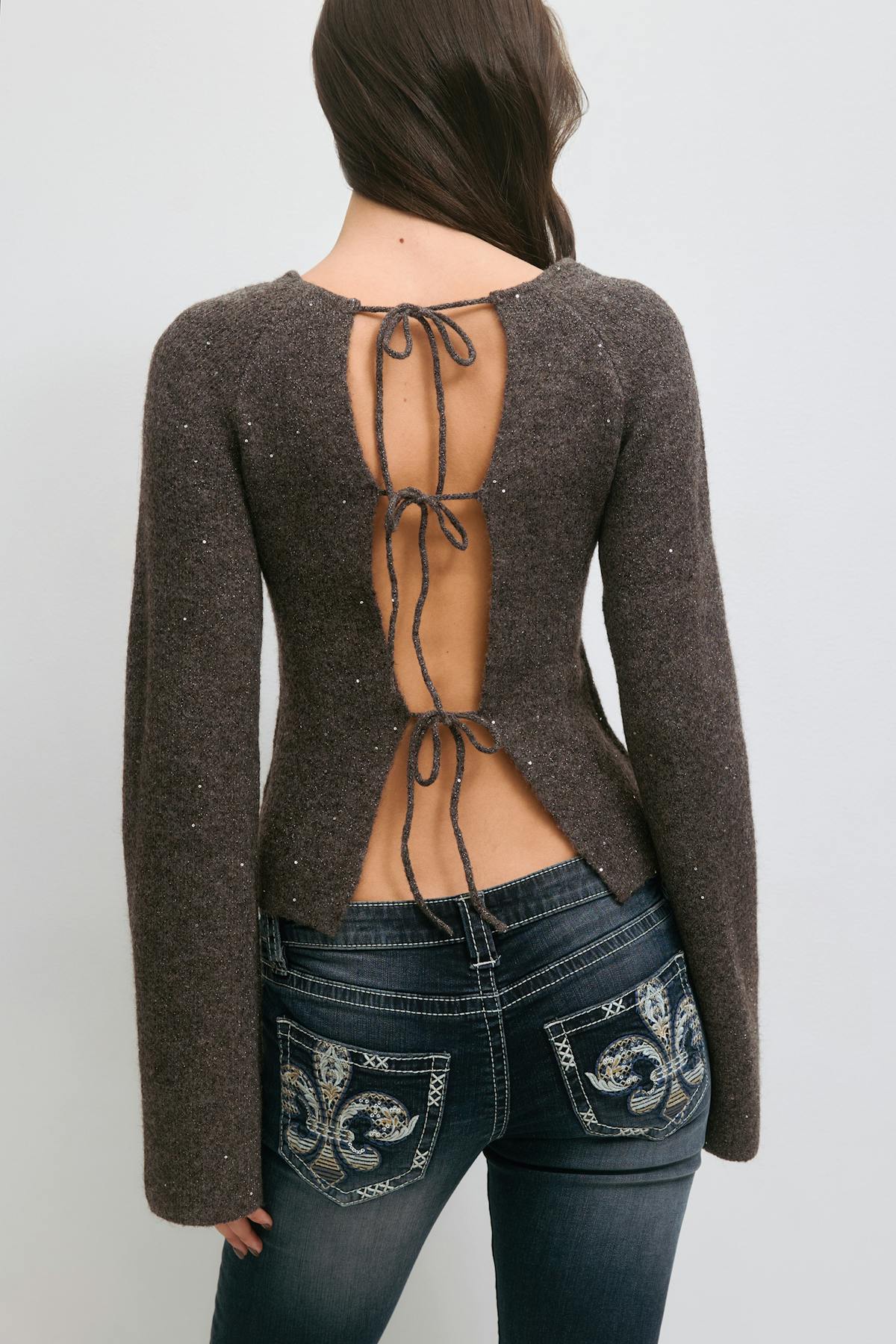 14+ knitted top - Marron