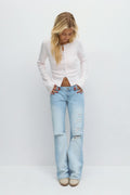 14+ knitted top - Rose clair