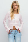 14+ knitted top - Rose clair