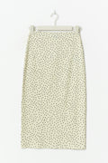 Midi skirt - Cream dot