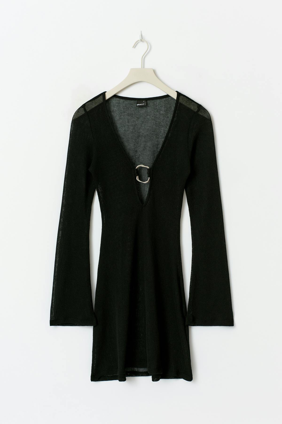Knitted beach dress - Noir
