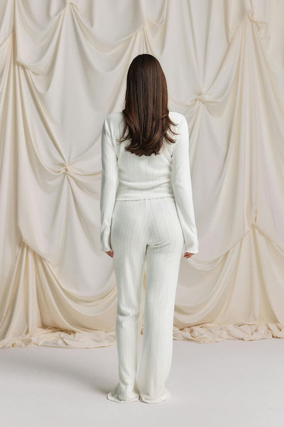 Pointelle loungwear trousers