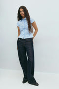 Shaped blouse - Blanc