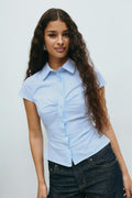 Shaped blouse - Blanc