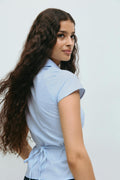 Shaped blouse - Blanc