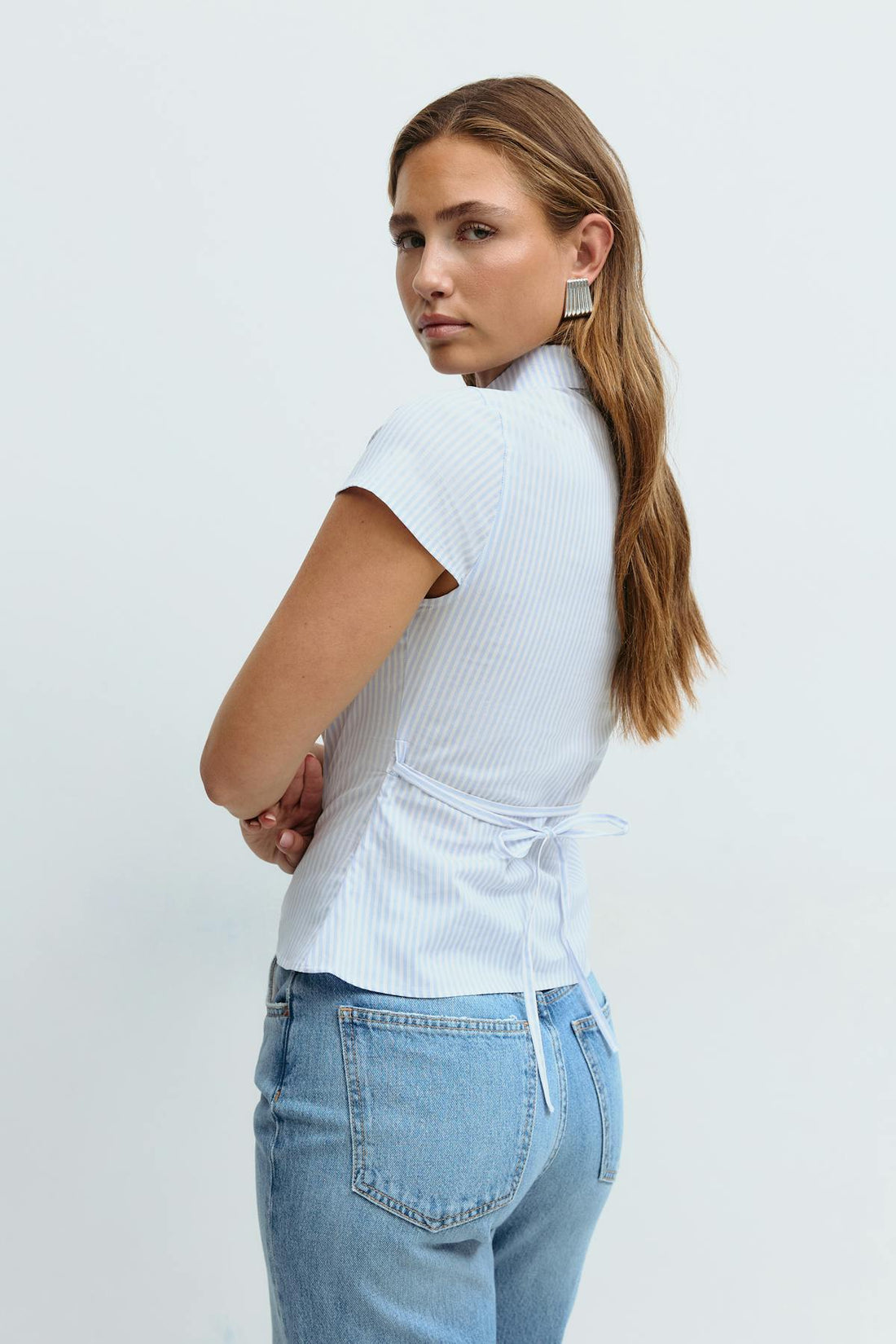 Striped blouse - Blue/stripe
