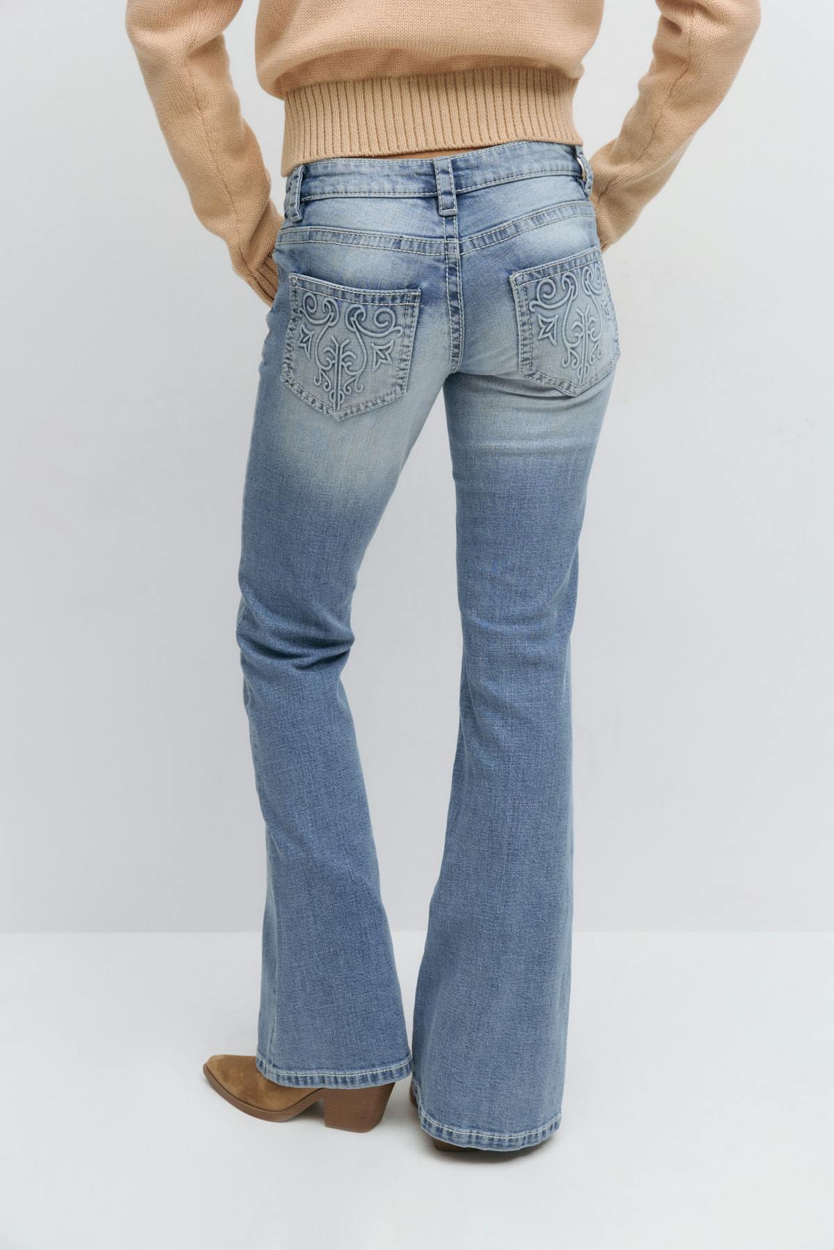14+ hip hug flare jeans - Bleu clair