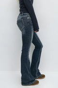 14+ hip hug flare jeans - Bleu foncé