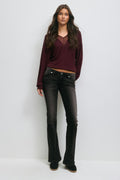 14+ hip hug flare jeans - Bleu foncé