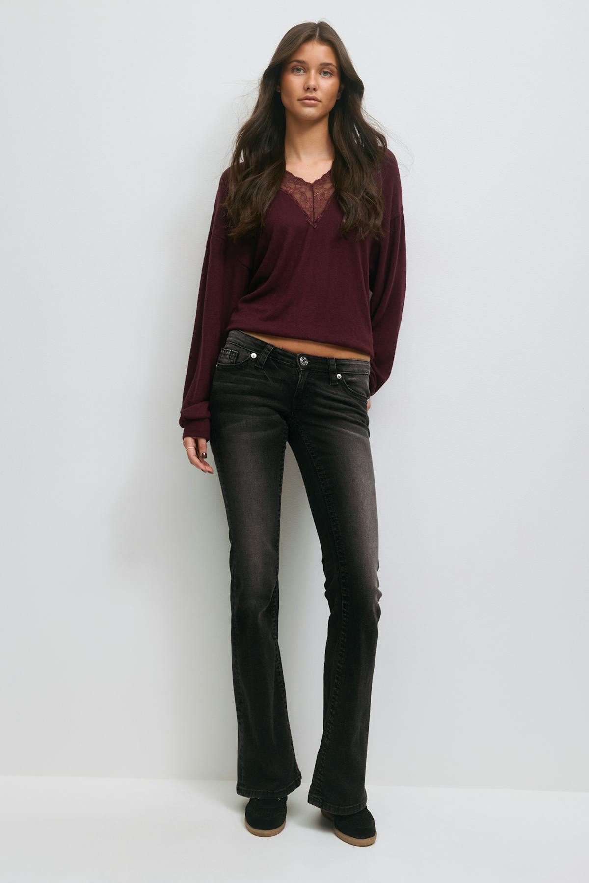 14+ hip hug flare jeans - Bleu foncé