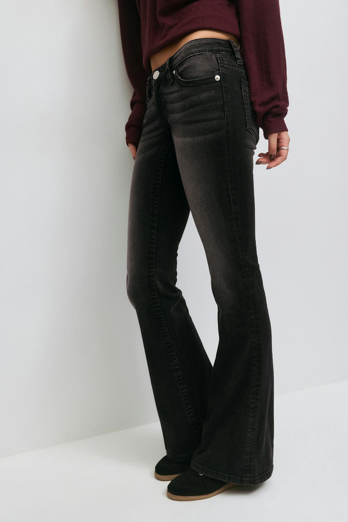 14+ hip hug flare jeans - Bleu foncé