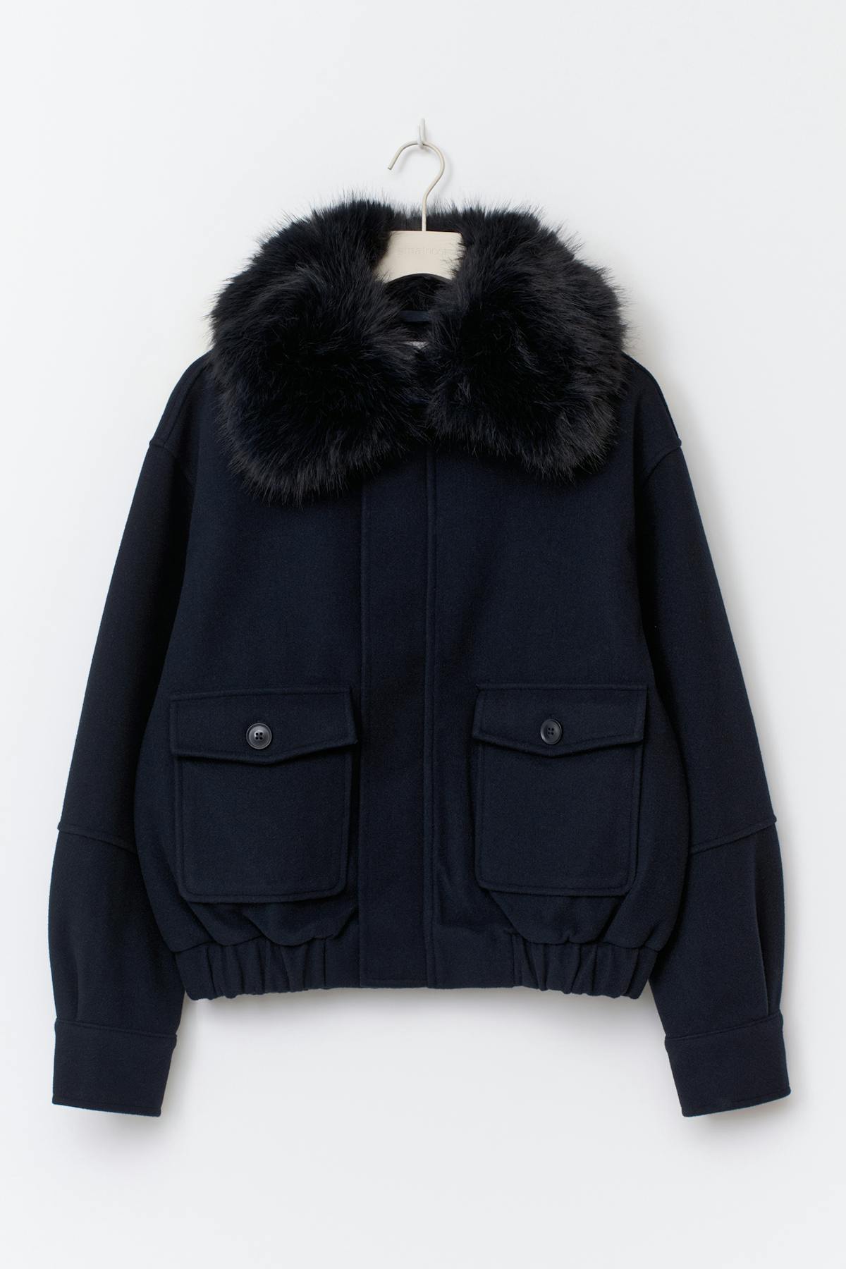 14+ shaped felt jacket - Navy blazer