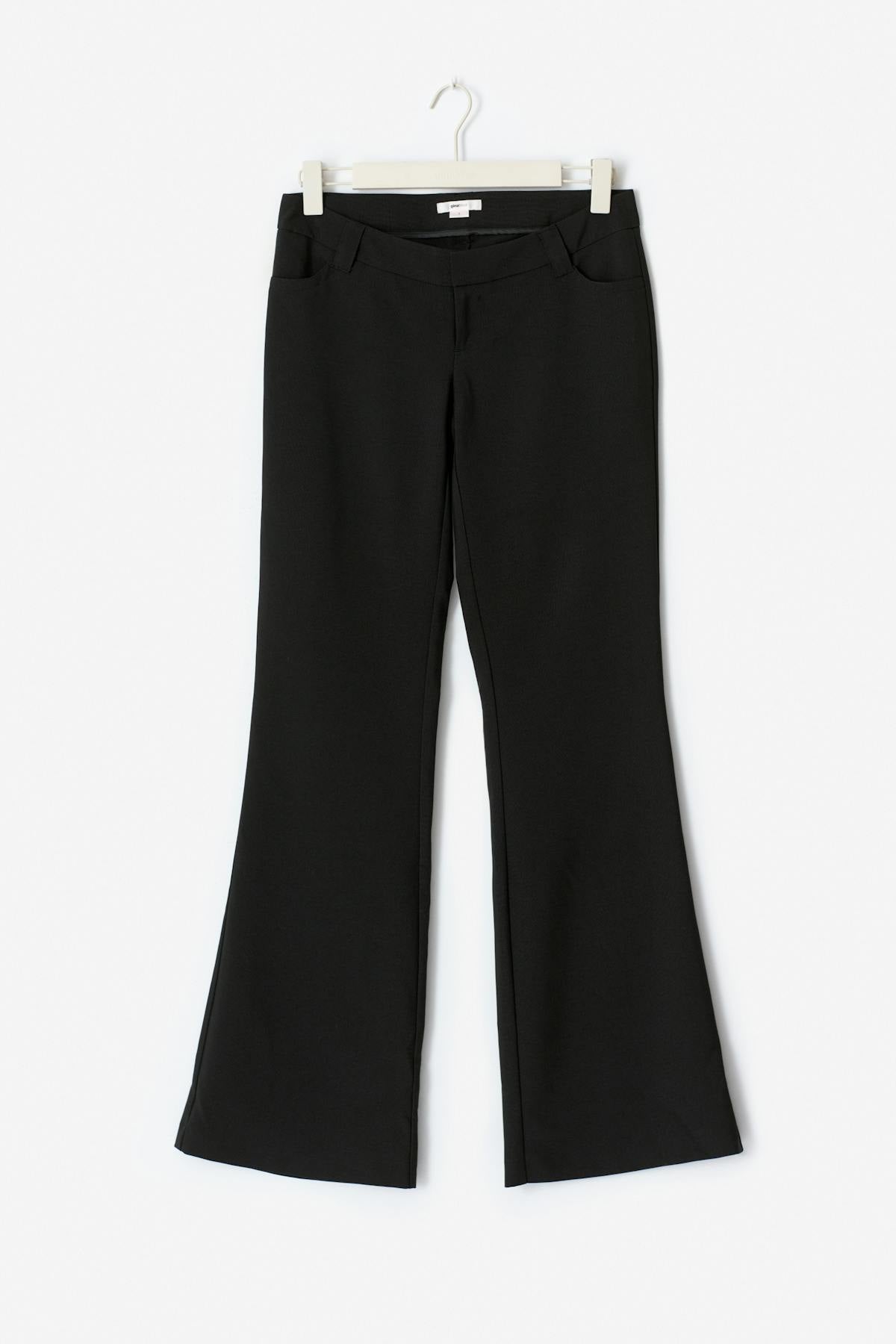 14+ low bootcut trousers tall - Noir