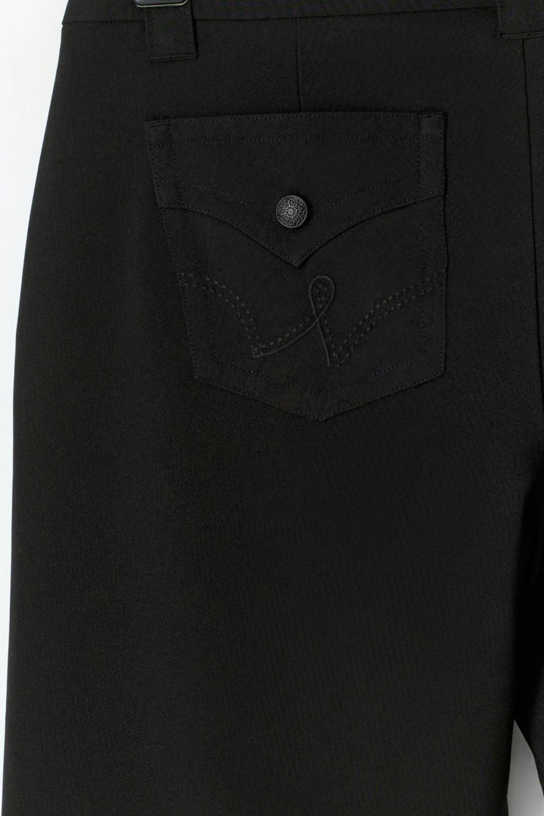 14+ low bootcut trousers tall - Noir