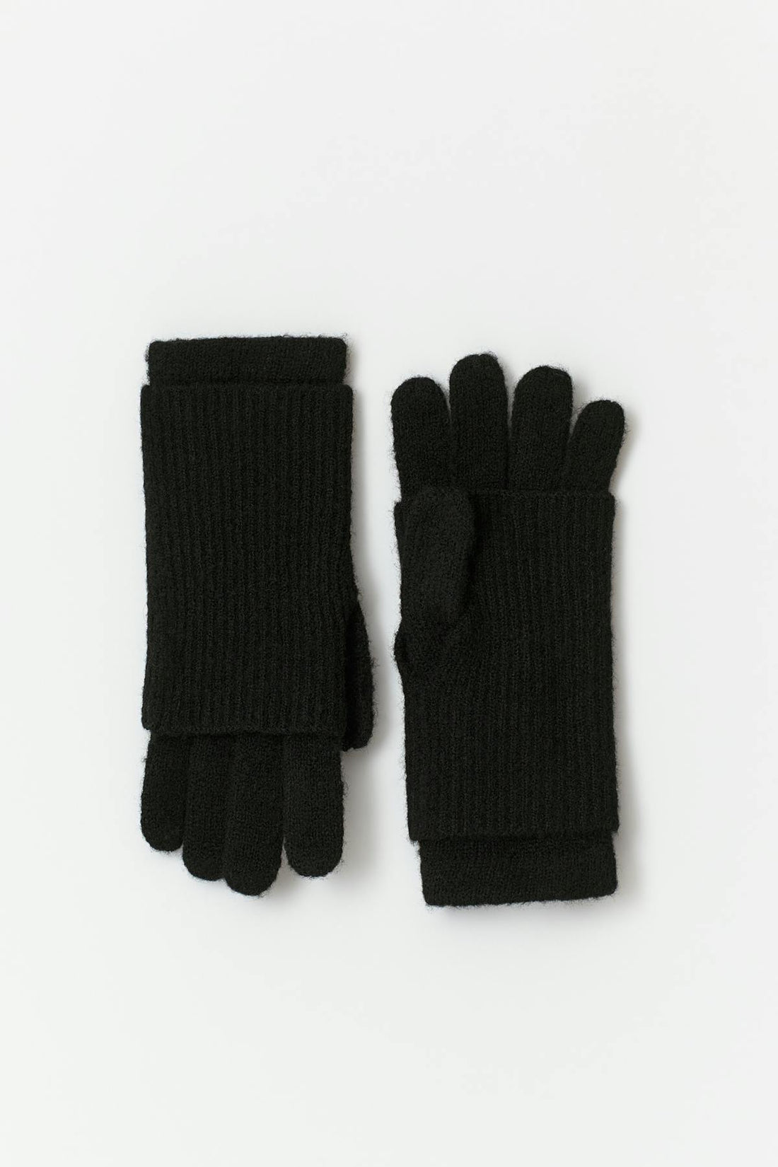 Layered gloves - Noir
