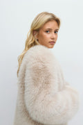 14+ faux fur jacket - Beige
