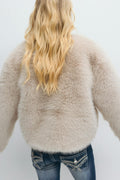 14+ faux fur jacket - Beige